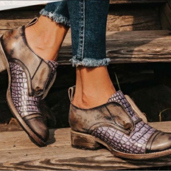 Freebird by Steven Shoes - Freebird Mabel show- purple and grayish/tan